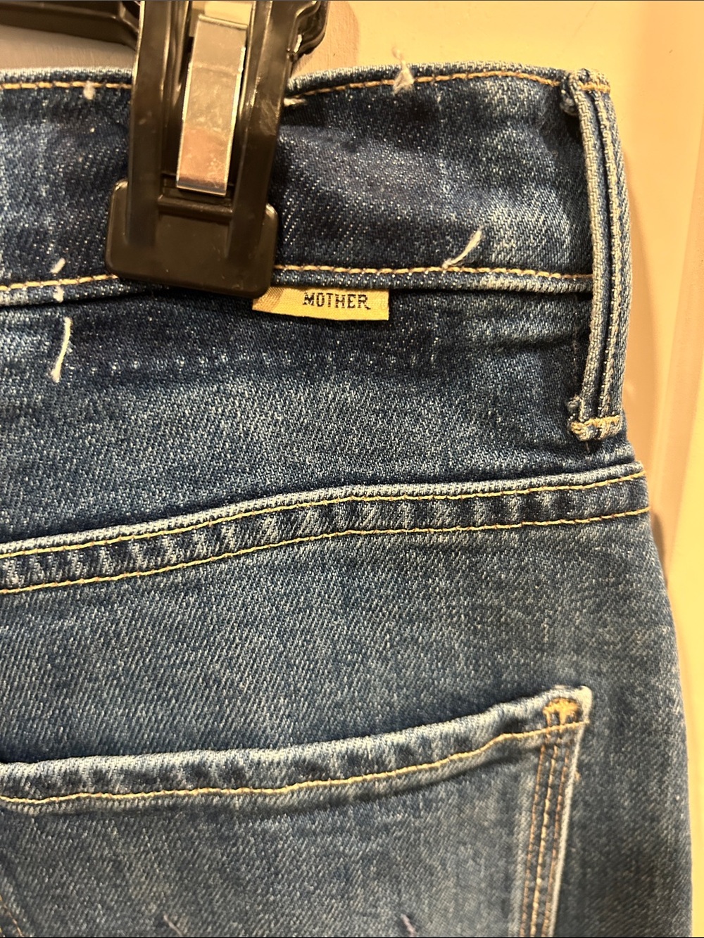 Mother Wide-Leg Blue Denim Jeans - Picture 12 of 16
